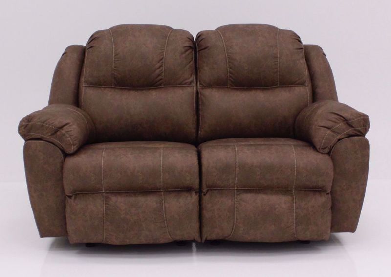 Victory Rocking Recliner Loveseat, Brown, Front Facing | Home Furniture Plus Mattress