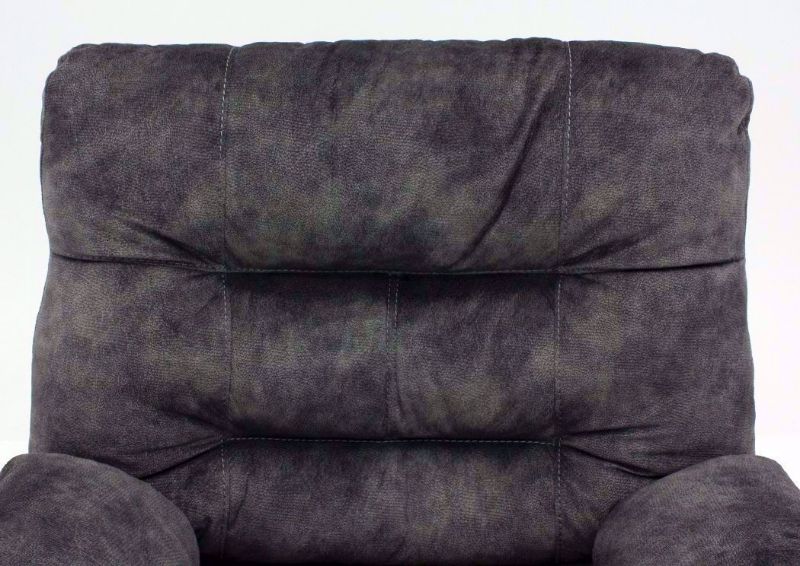 Gray Boss POWER Rocker Recliner Seat Back Detail | Home Furniture Plus Mattress