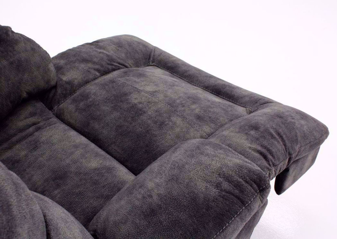 Gray Boss POWER Rocker Recliner Chaise View in Open Position | Home Furniture Plus Mattress