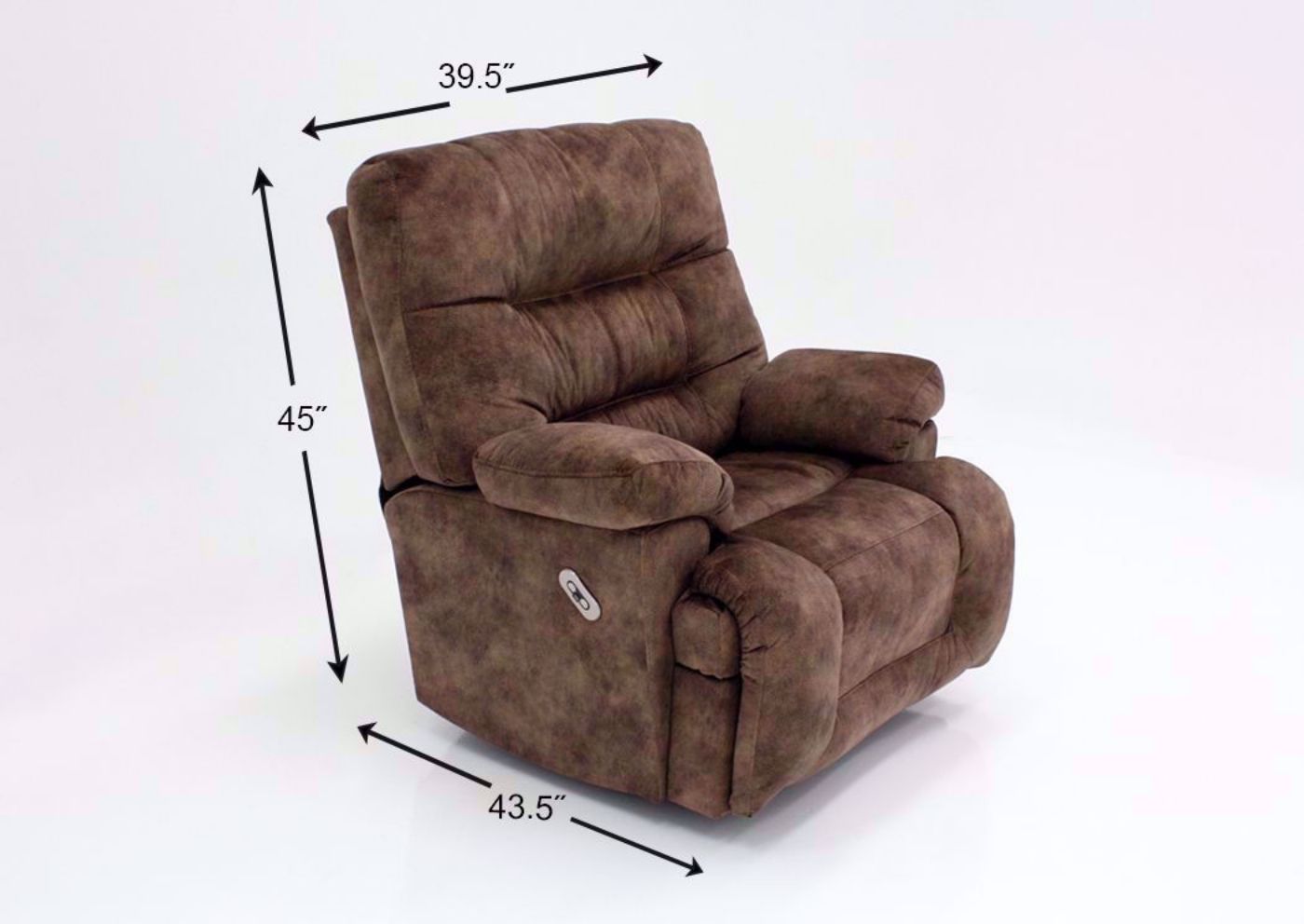 Light Brown Boss POWER Rocker Recliner Dimensions | Home Furniture Plus Mattress