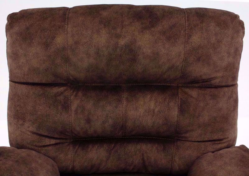 Light Brown Boss POWER Rocker Recliner Seat Back Detail | Home Furniture Plus Mattress