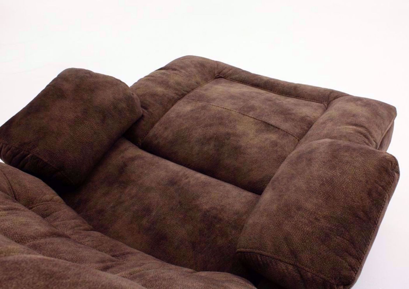 Light Brown Boss POWER Rocker Recliner Showing the Chaise Open | Home Furniture Plus Mattress