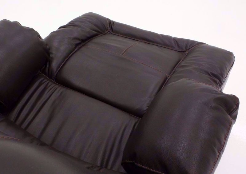 Dark Brown Boss POWER Leather Rocker Recliner Showing the Chaise Open | Home Furniture Plus Mattress
