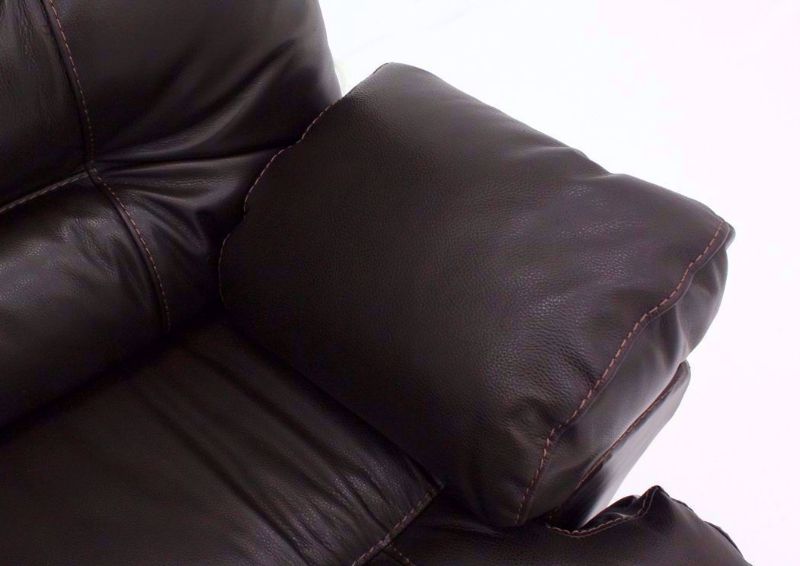 Dark Brown Boss POWER Leather Rocker Recliner Pillow Arm | Home Furniture Plus Mattress