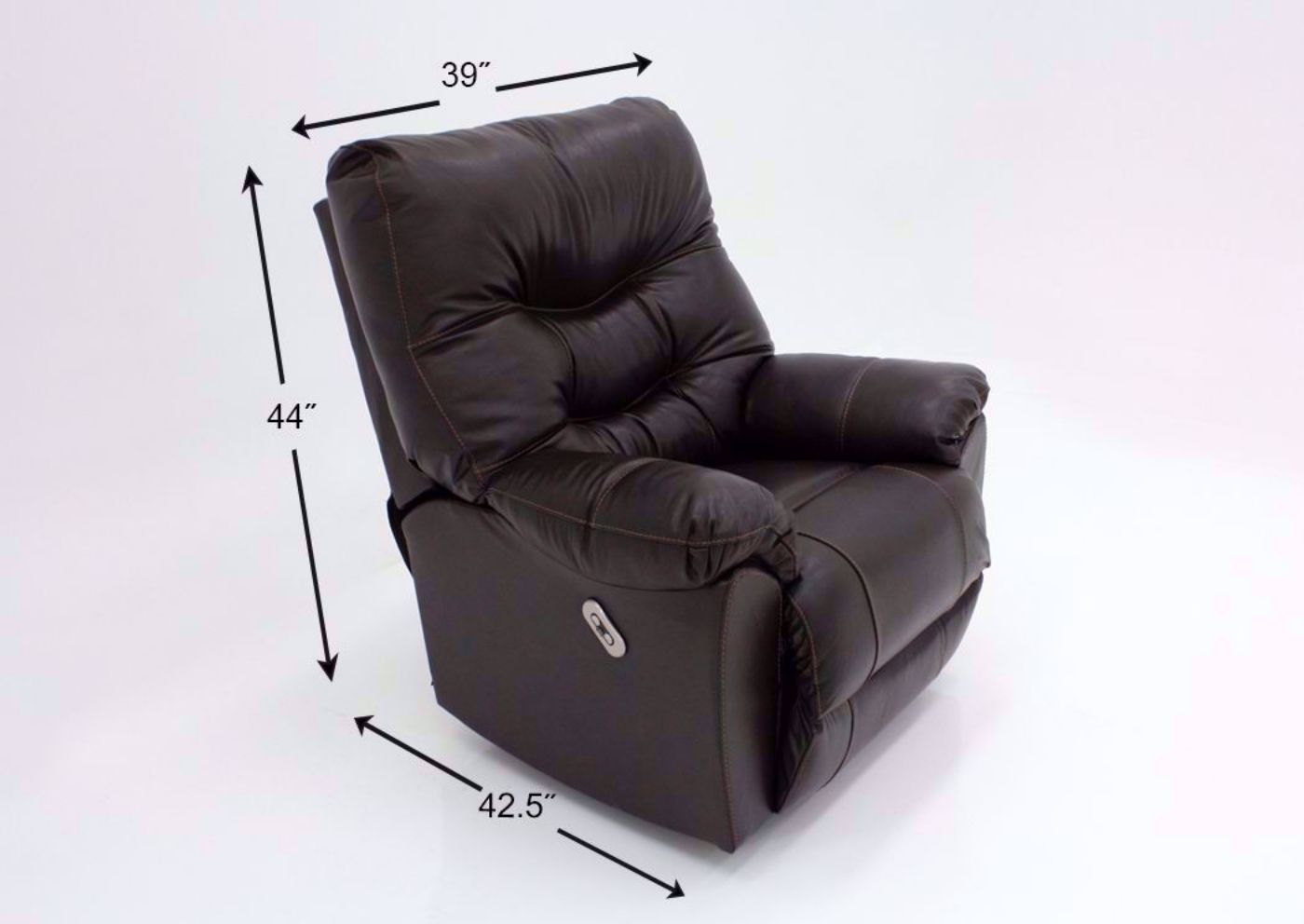 Dark Brown Trilogy POWER Rocker Recliner Dimensions | Home Furniture Plus Mattress