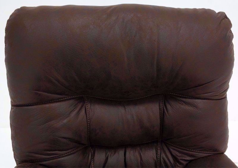 Dark Brown Marshall POWER Rocker Recliner Showing the Seat Back Detail | Home Furniture Plus Bedding