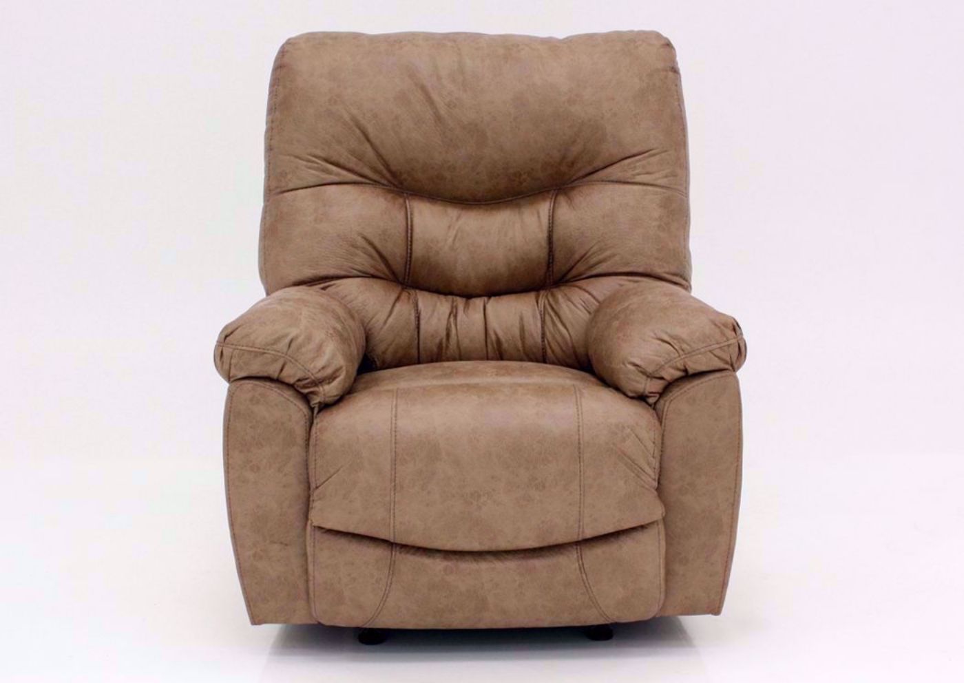 Light Brown Marshall POWER Rocker Recliner, Front Facing | Home Furniture Plus Bedding