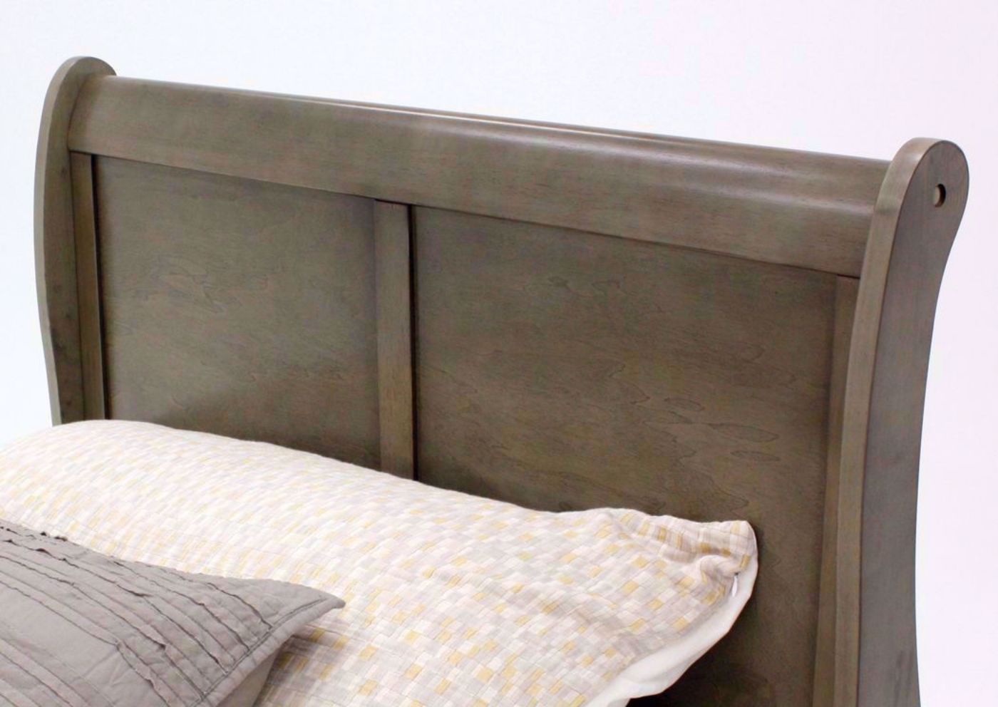 Gray Louis Philippe Twin Size Bed Showing the Headboard | Home Furniture Plus Bedding