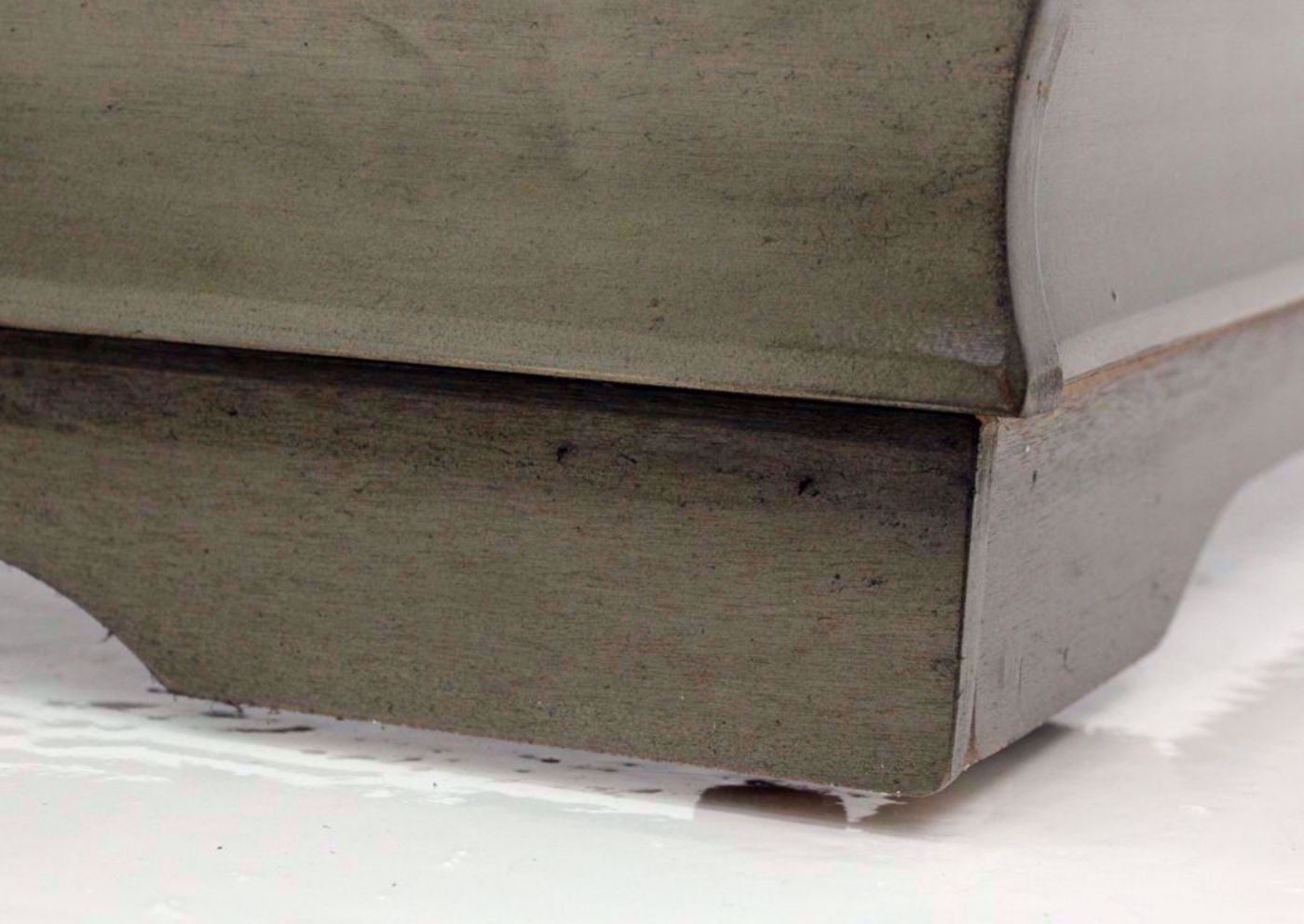 Gray Louis Philippe Chest of Drawers Showing the Base Foot Detail | Home Furniture Plus Bedding