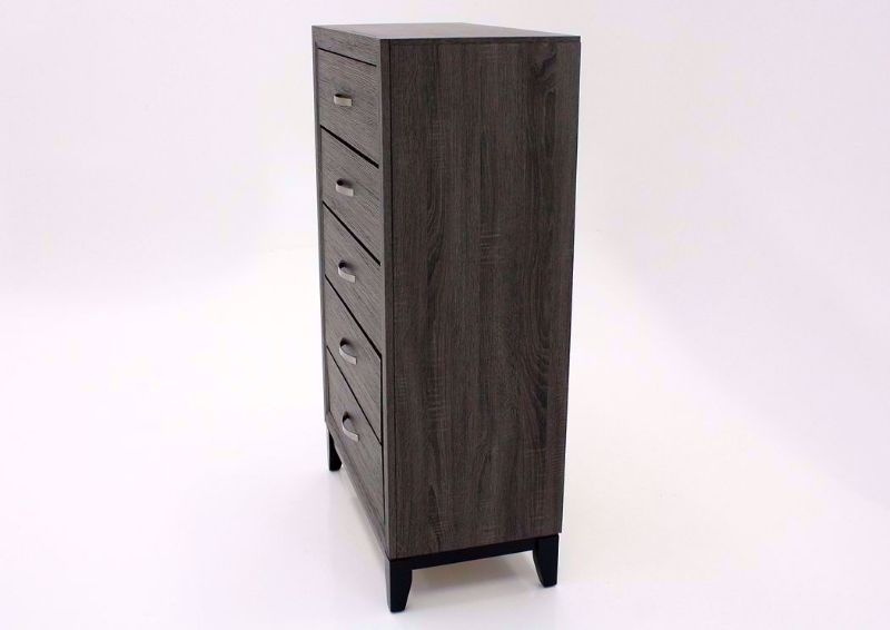 Distressed Brown Ackerson Chest of Drawers Side View | Home Furniture Plus Mattress