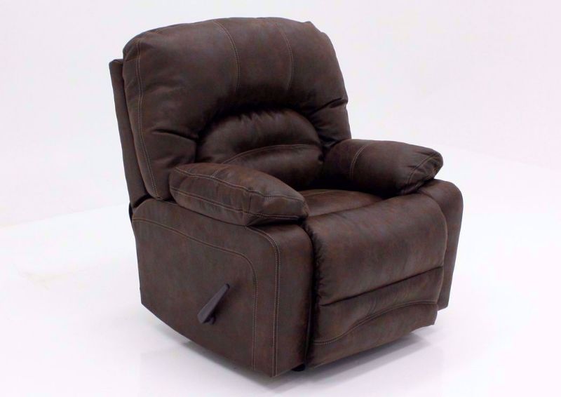 Brown Legacy Rocker Recliner at an Angle | Home Furniture Plus Mattress