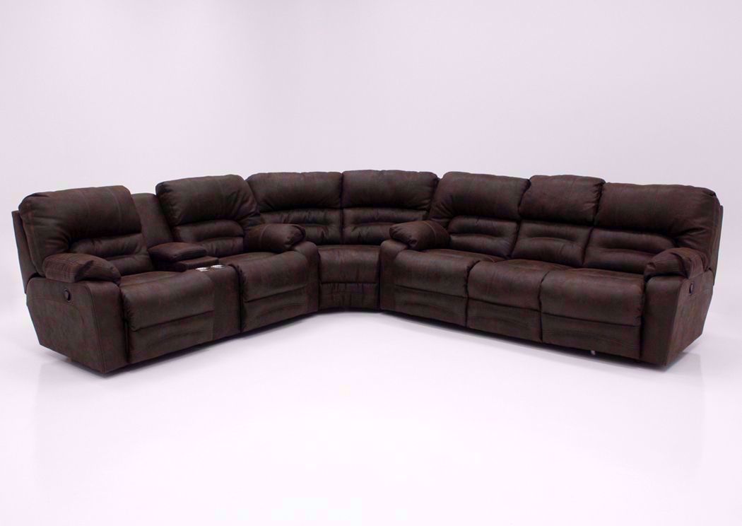 Legacy Reclining Sectional Sofa Brown