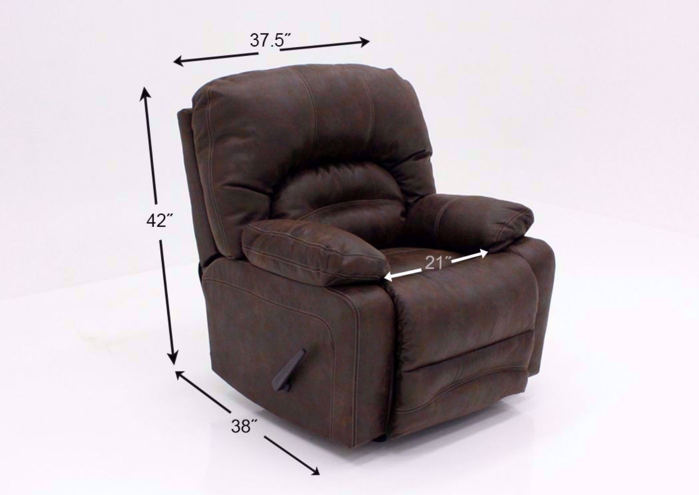 Brown Legacy Rocker Recliner Dimensions | Home Furniture Plus Mattress