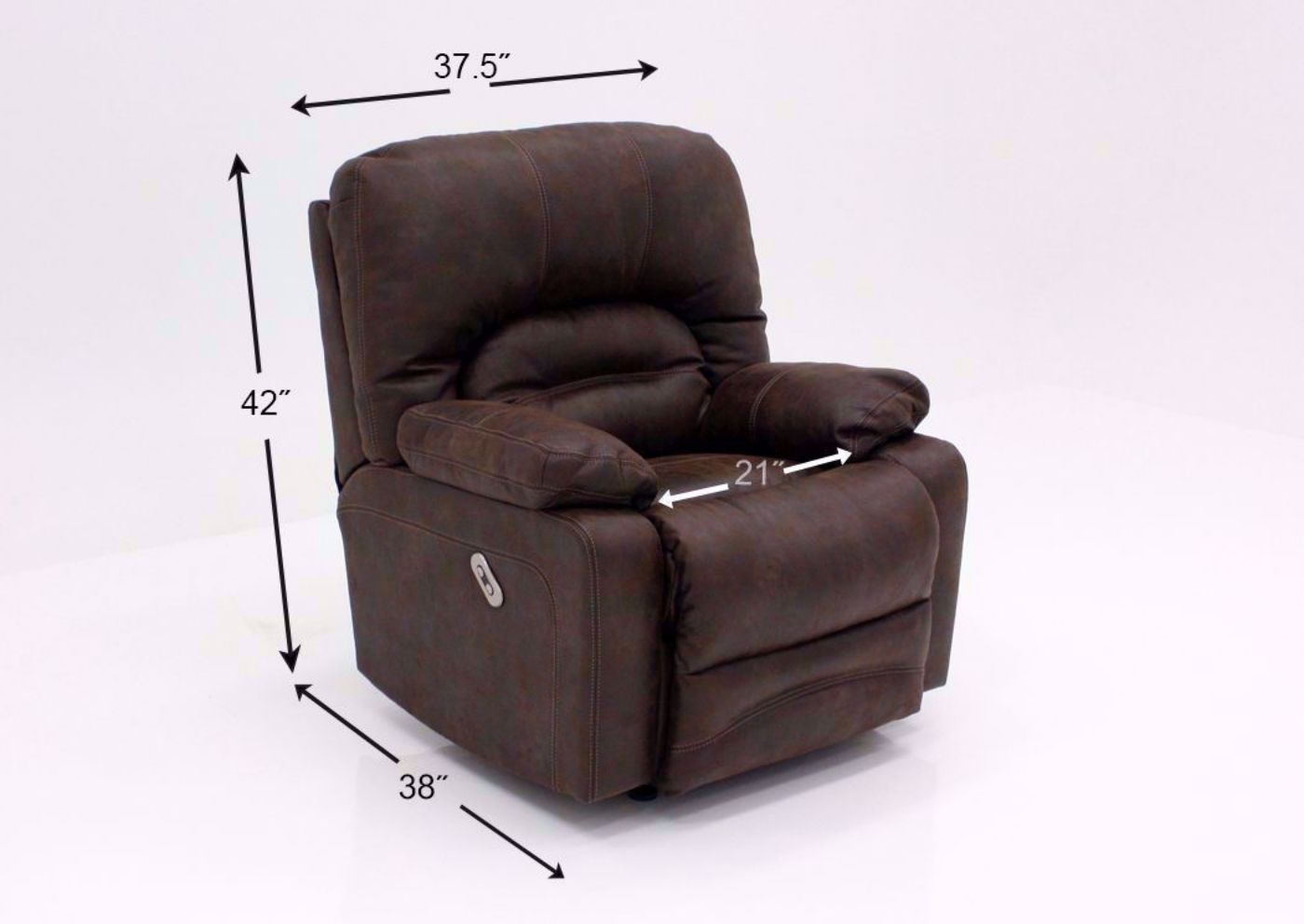 Brown Legacy POWER Rocker Recliner Dimensions | Home Furniture Plus Mattress