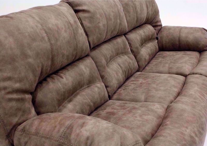 Tan Legacy Reclining Sofa Seat Back Detail | Home Furniture Plus Bedding