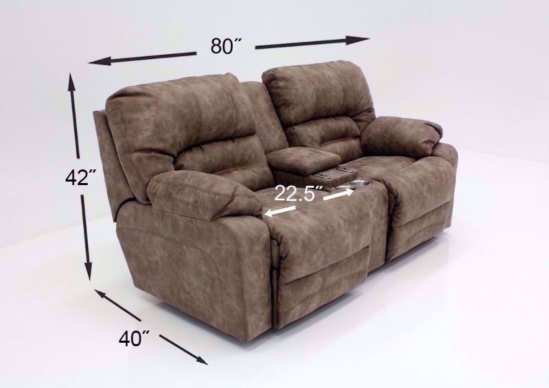 Tan Legacy POWER Reclining Loveseat Dimensions | Home Furniture Plus Bedding