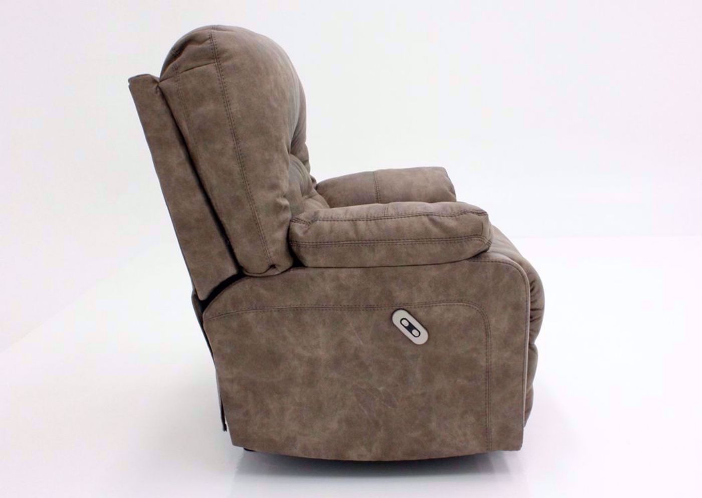 Tan Legacy POWER Rocker Recliner, Side View | Home Furniture Plus Mattress