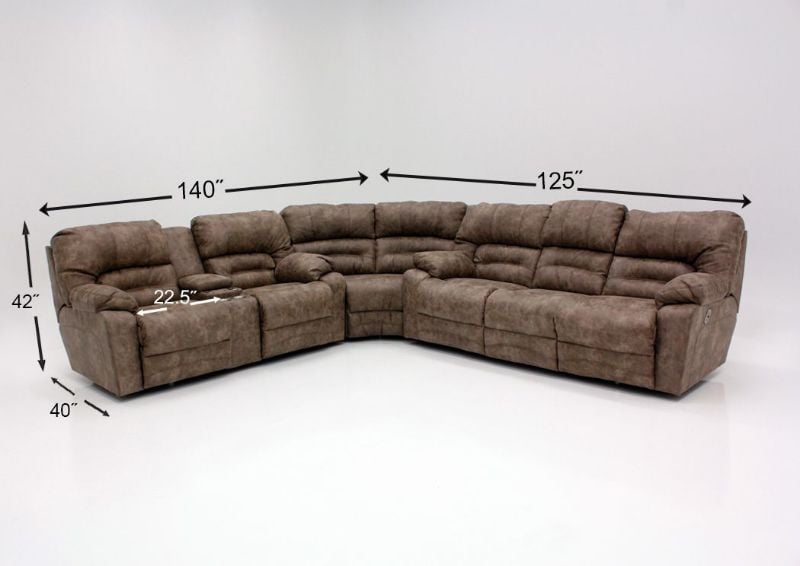 Picture of Legacy POWER Reclining Sectional - Tan