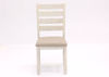 White Skempton 7 Piece Dining Set by Ashley Furniture Showing the Chair Front View | Home Furniture Plus Bedding