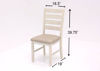 White Skempton 7 Piece Dining Set by Ashley Furniture Showing the Chair Dimensions | Home Furniture Plus Bedding