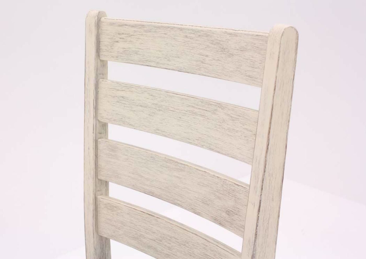Skempton 7 Piece Dining Set in White,  Chair Back View