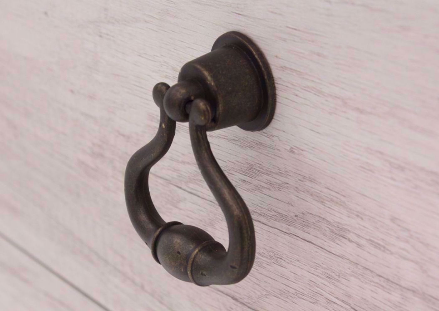 Driftwood Gray Patterson Chest of Drawers Showing the Drawer Pull | Home Furniture Plus Mattress