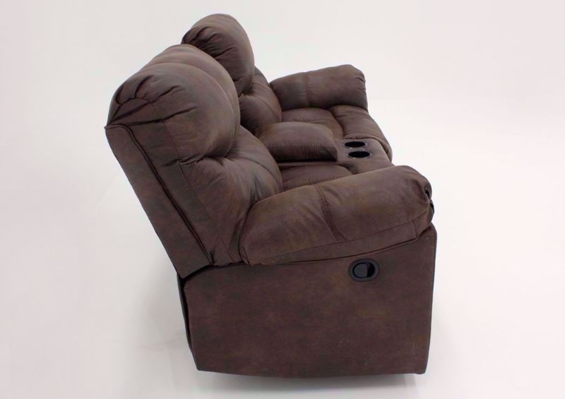 Side View Alzena Reclining Loveseat by Ashley Furniture | Home Furniture Plus Bedding