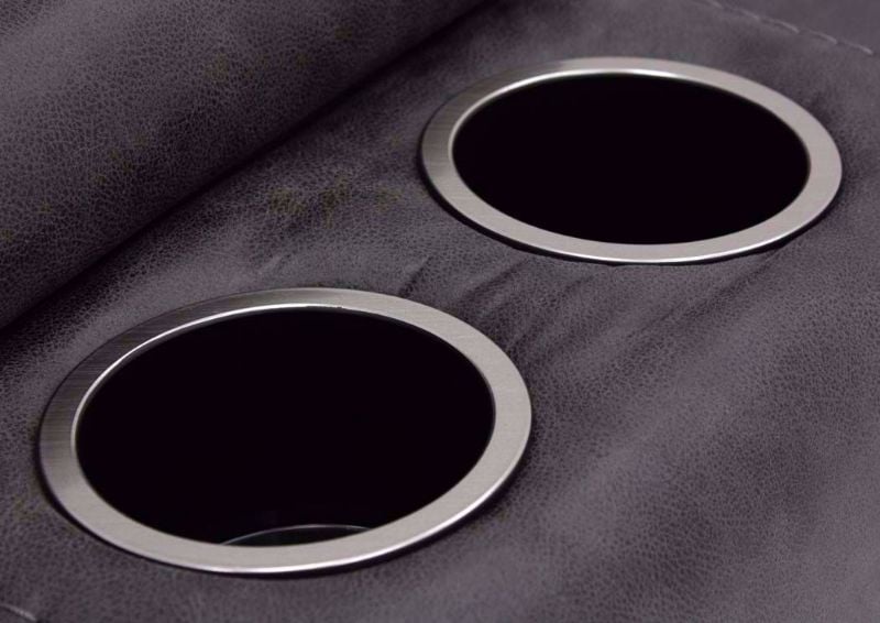 Steel Gray Daytona POWER Reclining Loveseat Cupholders | Home Furniture Plus Bedding