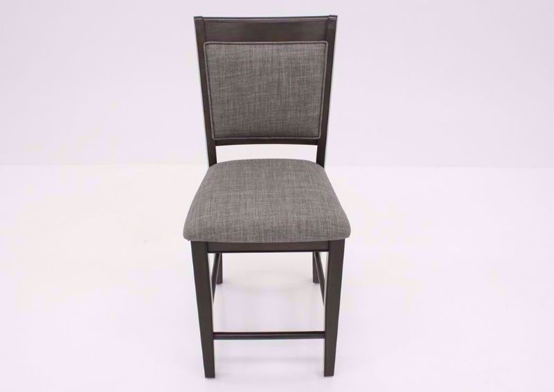 Dark Gray Fulton Counter Height Dining Set Showing the Barstool Facing Front | Home Furniture Plus Bedding