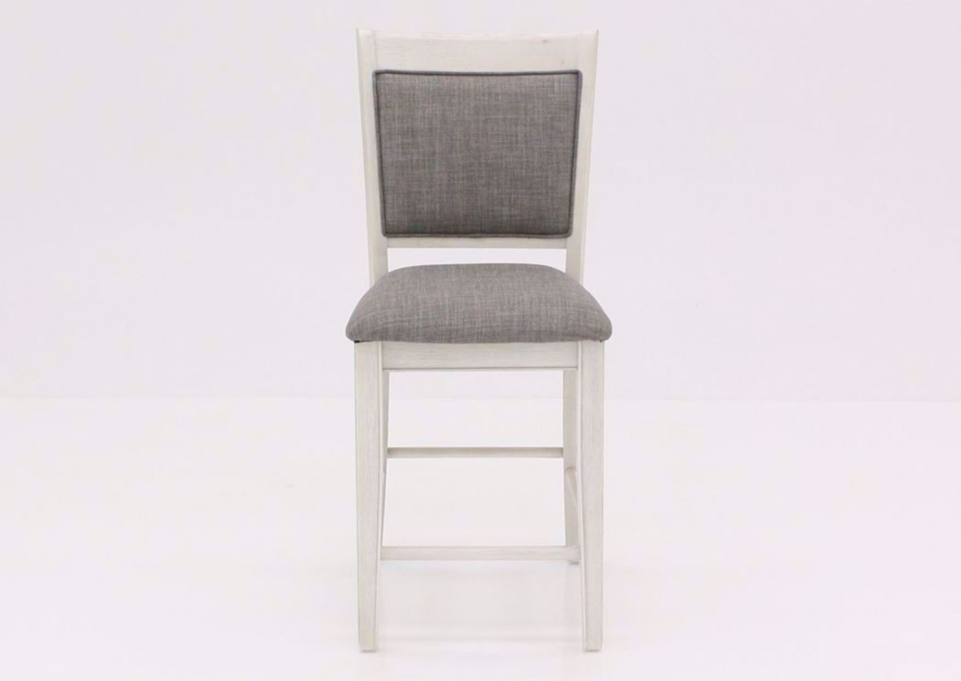 Rustic White Fulton 24" Barstool Facing Front | Home Furniture Plus Mattress