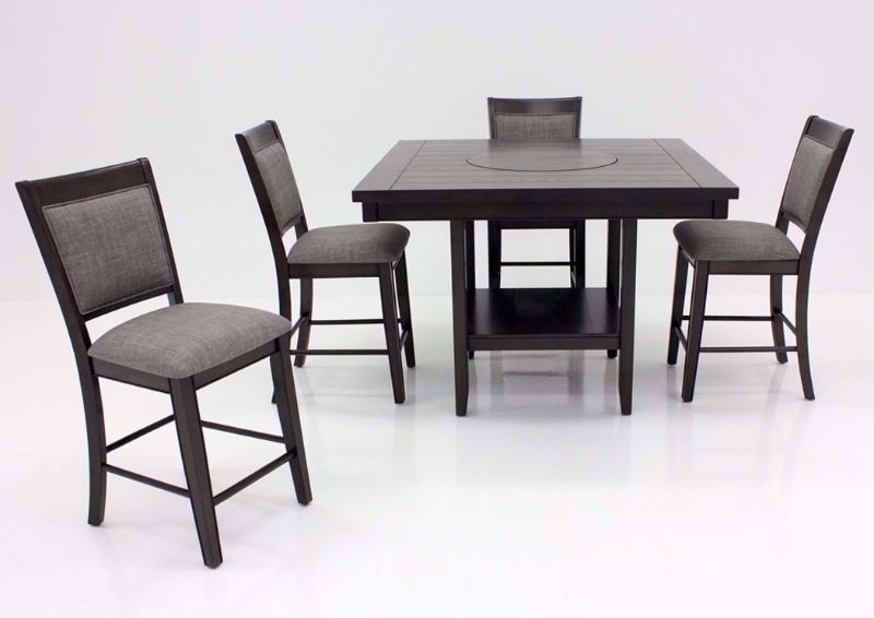 Dark Gray Fulton Counter Height Dining Set in a Room Setting | Home Furniture Plus Bedding