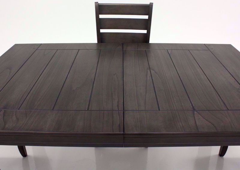 Dark Gray Bardstown Dining Table Set Showing the Table Top Detail | Home Furniture Plus Mattress