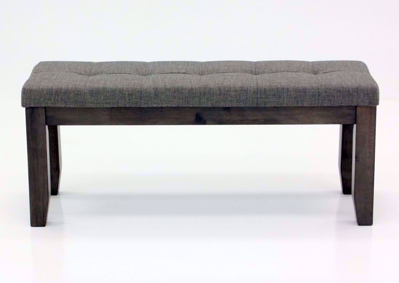 Dark Gray Bardstown Dining Bench Facing Front | Home Furniture Plus Mattress