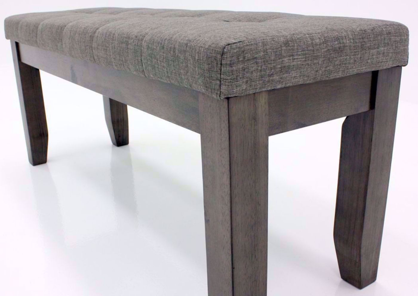 Dark Gray Bardstown Dining Bench at an Angle, Mood Shot | Home Furniture Plus Mattress