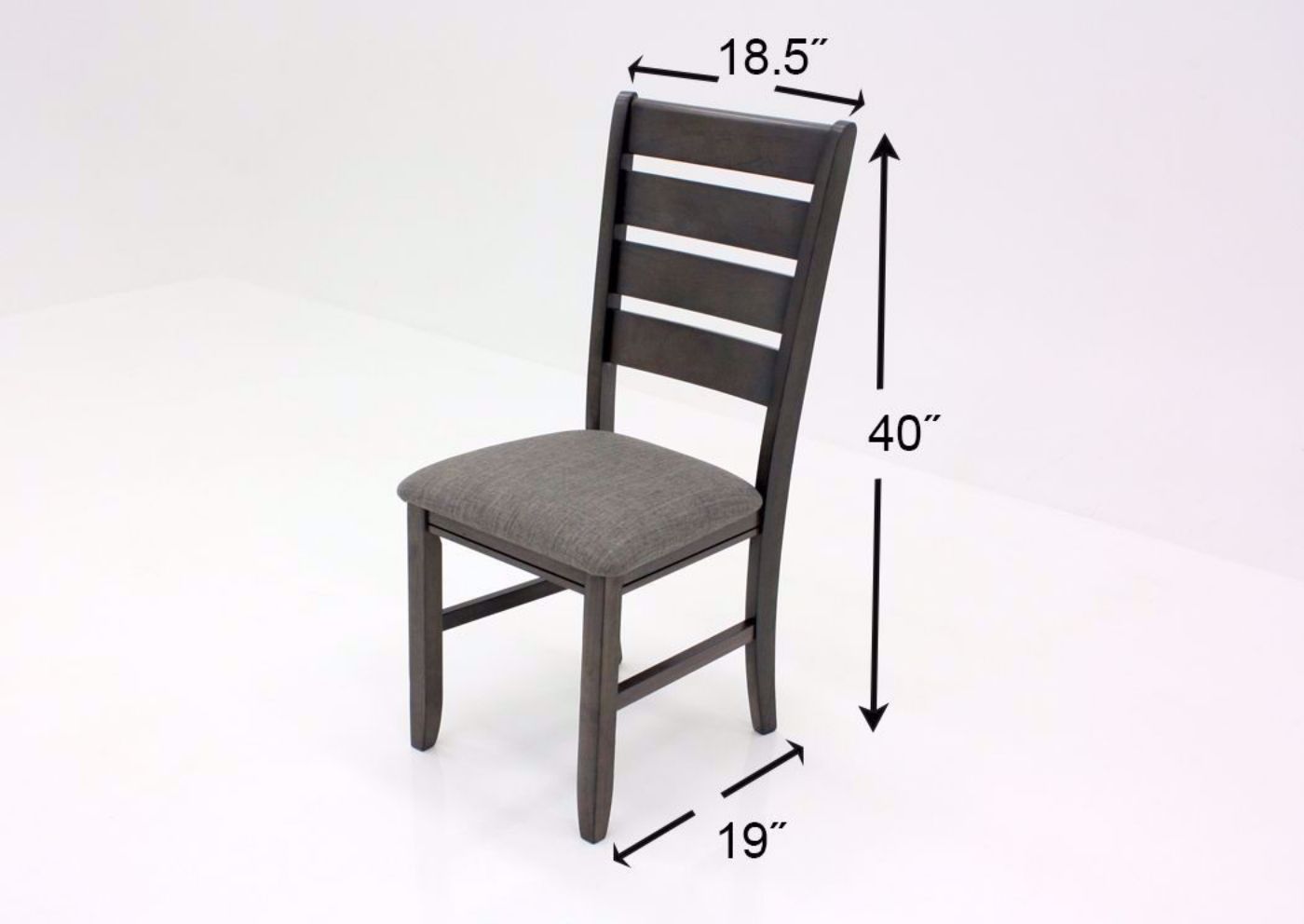 Dark Gray Bardstown Chair Dimensions | Home Furniture Plus Mattress
