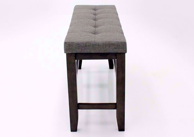 Dark Gray Bardstown Bar Height Dining Bench Showing the Side View | Home Furniture Plus Mattress