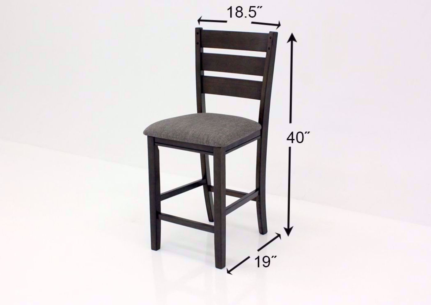 Dark Gray Bardstown Barstool Dimensions | Home Furniture Plus Mattress