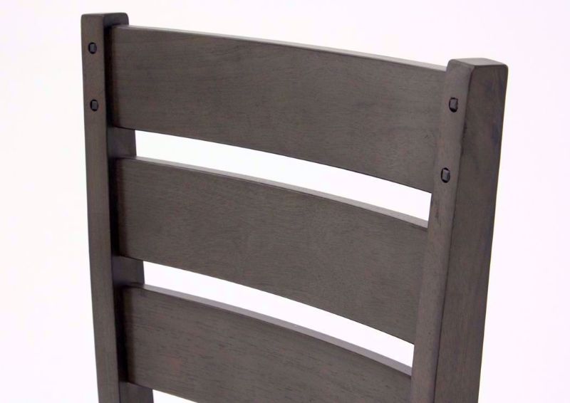 Dark Gray Bardstown Barstool Showing the Seat Back Detail | Home Furniture Plus Mattress