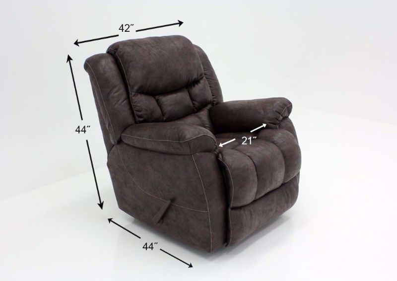 Dark Brown Wrangler Recliner Dimensions | Home Furniture Plus Bedding