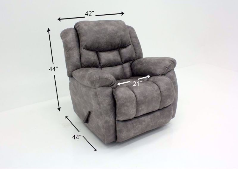 Pewter Wrangler Recliner Dimensions | Home Furniture Plus Bedding