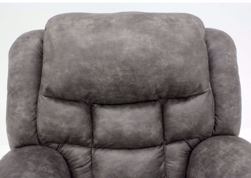 Pewter Wrangler Recliner Seat Back Detail | Home Furniture Plus Bedding