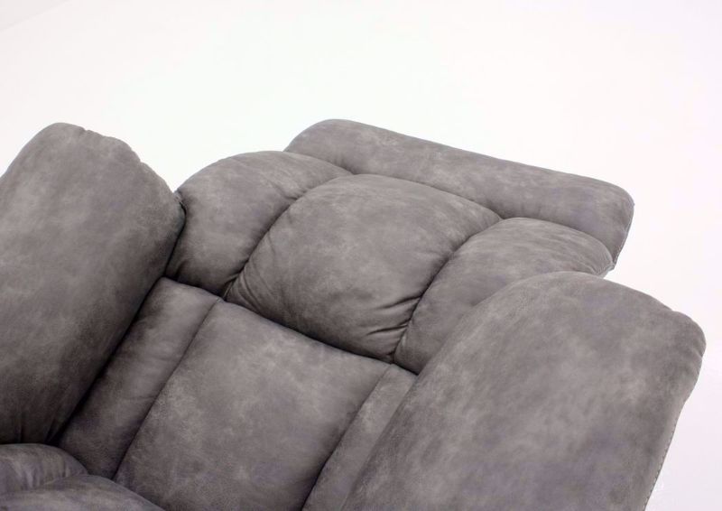 Pewter Wrangler Recliner Showing the Chaise in an Open Position | Home Furniture Plus Bedding