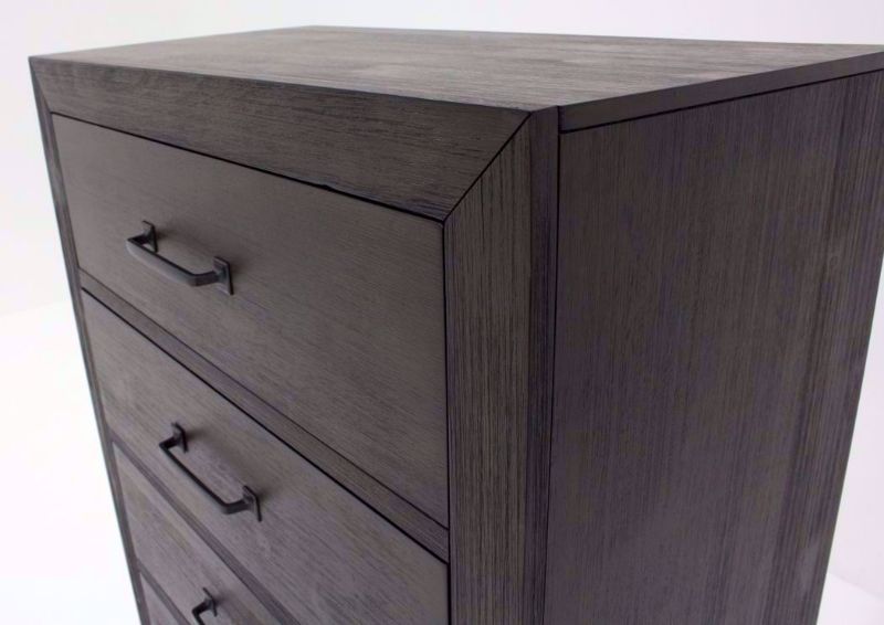 Dark Brown Shelby Chest of Drawers Showing the Top and Drawer Fronts | Home Furniture Plus Bedding