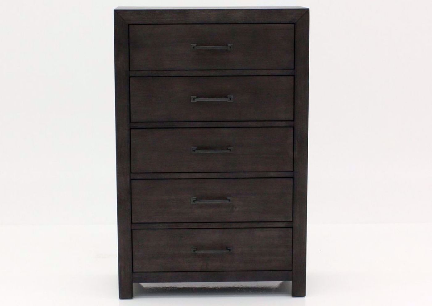 Dark Brown Shelby Chest of Drawers Facing Front | Home Furniture Plus Bedding