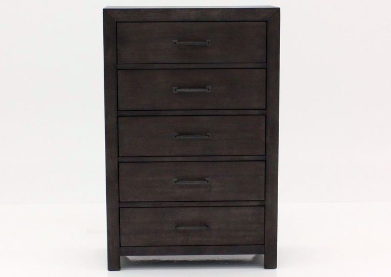 Dark Brown Shelby Chest of Drawers Facing Front | Home Furniture Plus Bedding