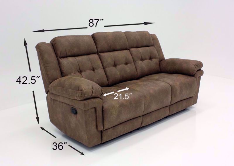 Light Brown Anastasia Reclining Sofa Dimensions | Home Furniture Plus Bedding
