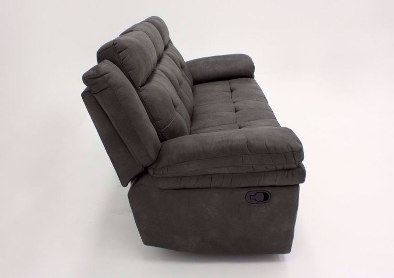 Gray Anastasia Reclining Sofa, Side View | Home Furniture Plus Bedding
