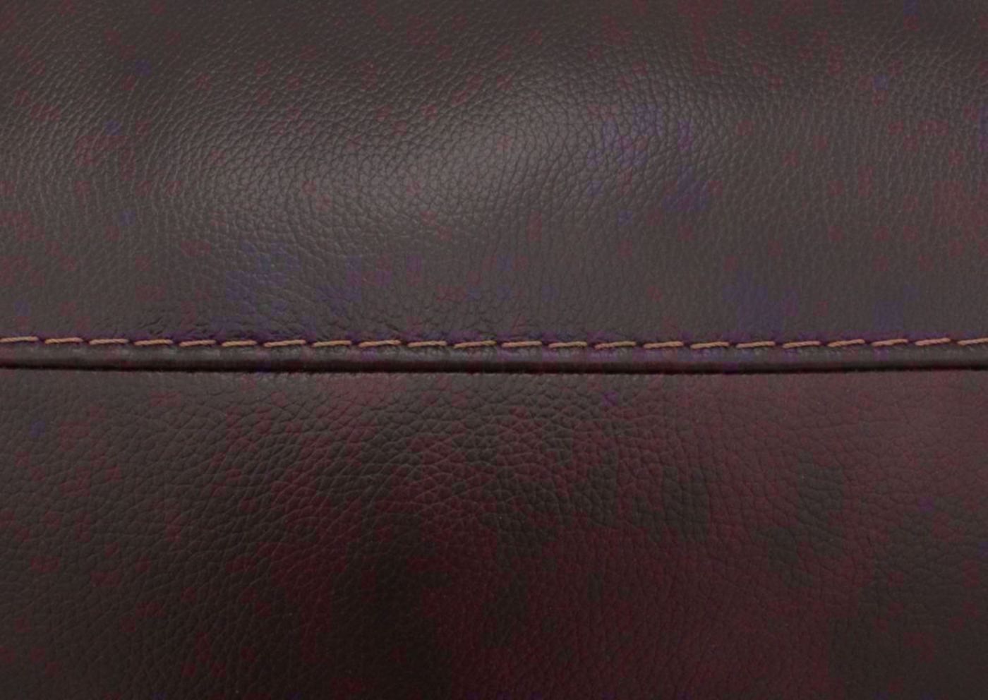 Close Up of the Brown Upholstery on the Roleson Loveseat by Ashley Walnut | Home Furniture + Bedding