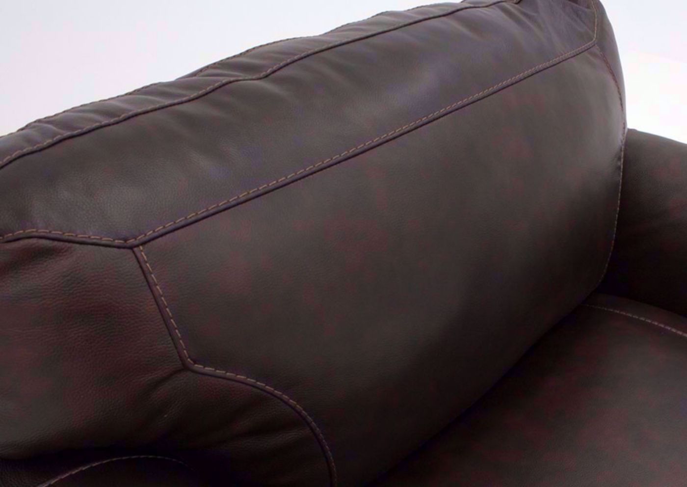 Walnut Brown Roleson Chair by Ashley Showing the Chair Seat Back | Home Furniture Plus Bedding