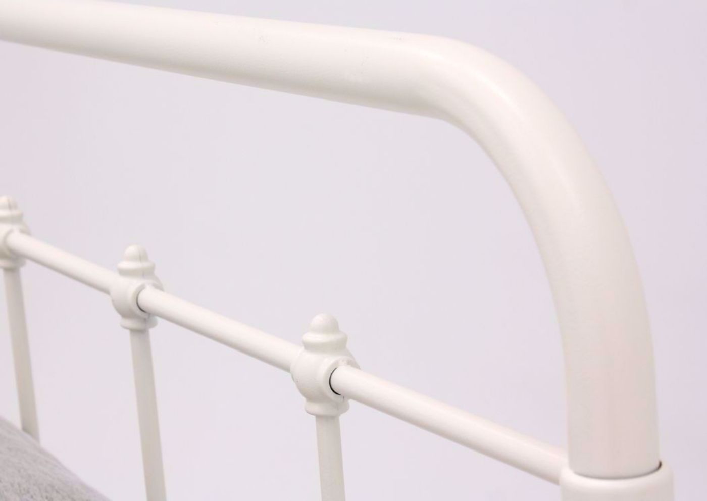 White Iron Style Jourdan Creek Queen Bed Showing the Metal Detail | Home Furniture Plus Bedding